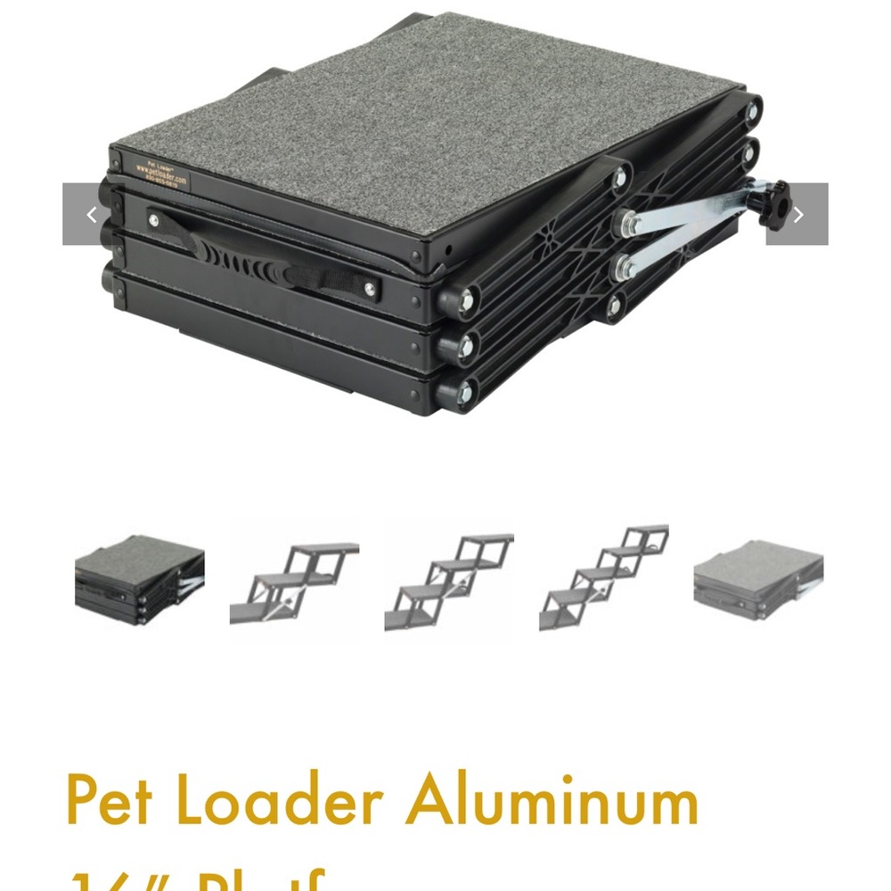 Pet Loader Aluminum 16" Platform - 5-Step